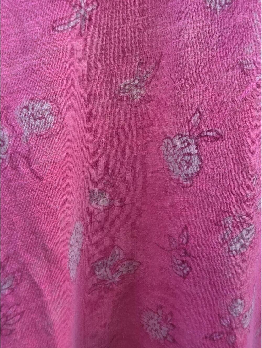 Magnolia Pearl Nectar Floral Boyfriend Tee in La Tuna- One Size Cotton - Picture 13 of 15